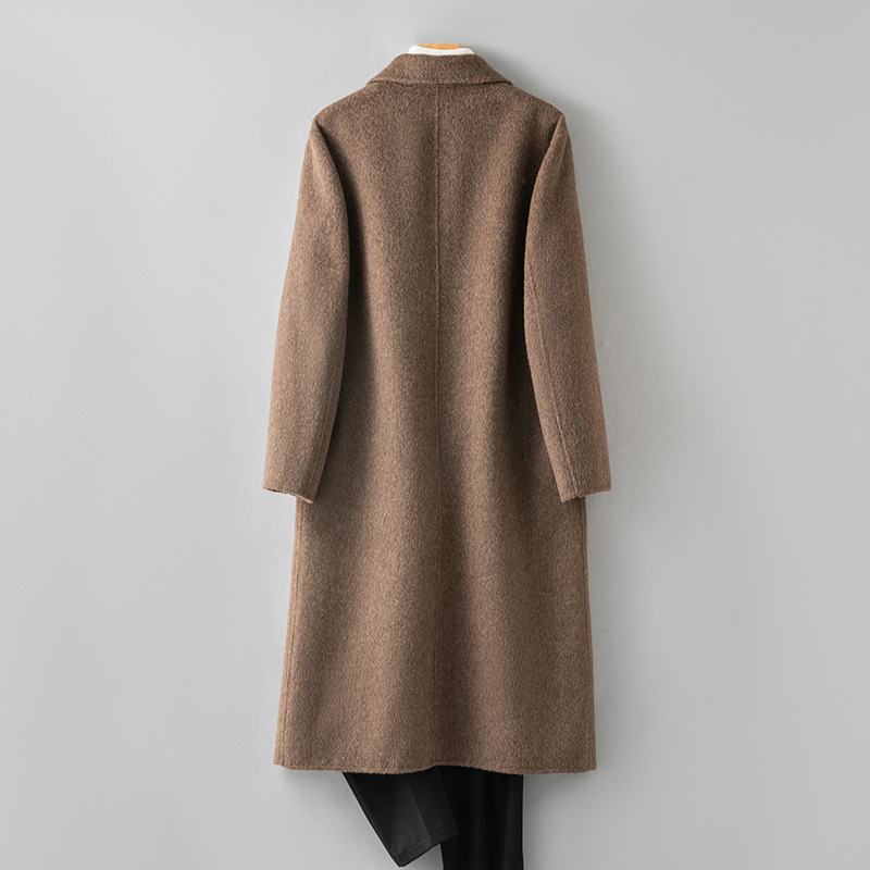 Women's Plus Size Outerwear & Coats High-Quality Mens' Long Sleeve Double Face Wool Jacket for Stylish Winter Wear