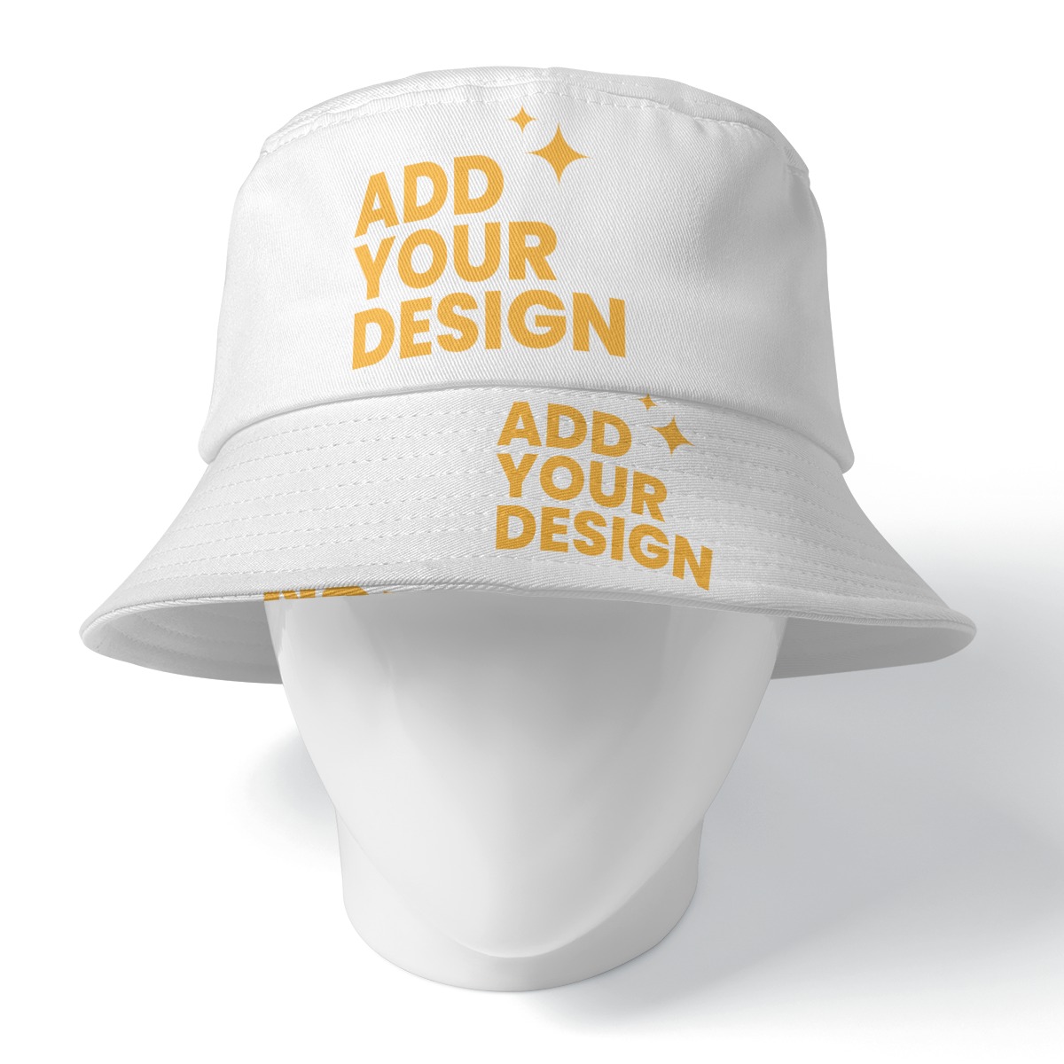DHgatepod Reversible Bucket Hat - Double-Sided All-Over Print 100% Polyester Sun Hat with Two Wearable Styles