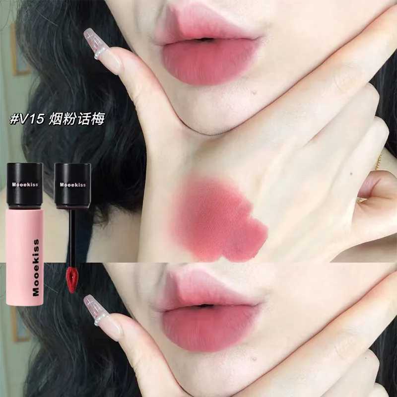 Mooekiss Velvet Lipstick Matte Soft Mist Fog Lipclay Lipmud Longlasting Concealer Nonstick Chestnut Brown Lip Clay Gloss W251027