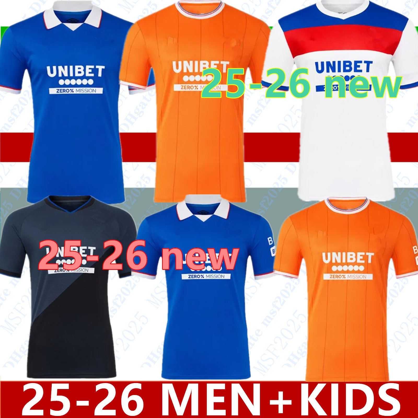 25 26 Rangeres Soccer Jerseys Ibrox Heritage Fourth 2025 2026 Glasgow COLAK ROOFE LUNDSTRAM HAGI BARKER MORELOS TAVERNIER KENT TILLMAN 3RD Football shirt 888