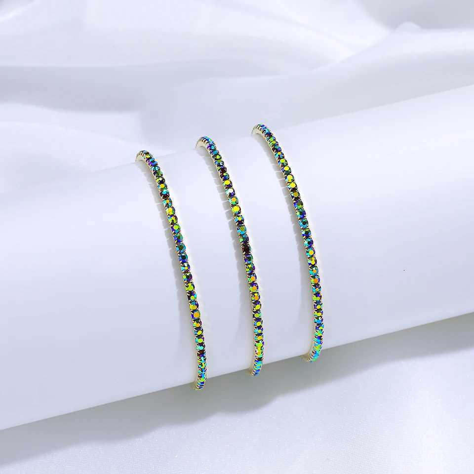 3PCS Colorf Crystal Elastic Fashion Bracet On Hand For Wen Jewelry Party Gift Girl Whosa Bangs ShipW251027