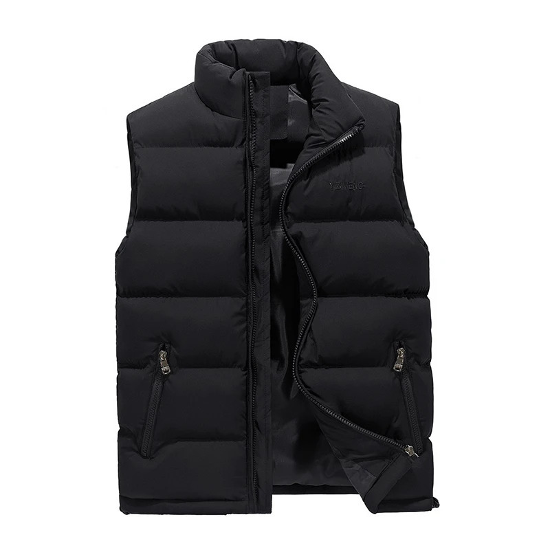 Men Vest Winter Jacket Casual Coat Warm Sleeveless Jackets Fashion Male CottonPadded Vest Windproof Outdoor Climbing Outwear 251024
