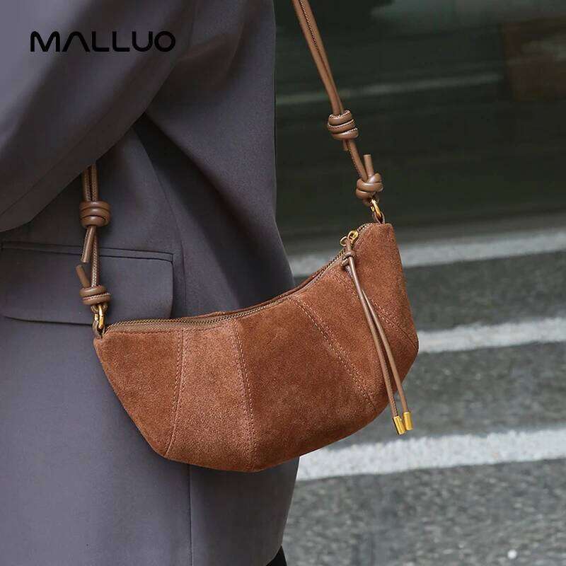 Designer Luxury Women Cowhide Genuine Leather Handbag Female Crossbody Designer Shoulder Bags Ladies Casual Retro Bull Horn Bag For Lady