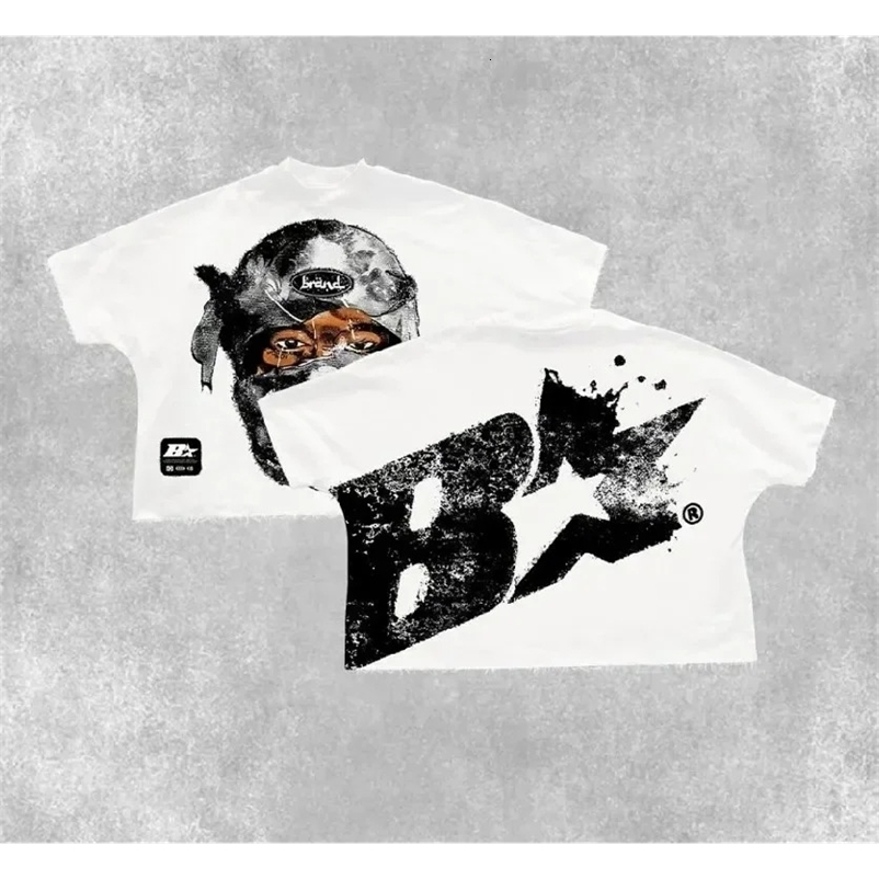 American Retro Pink T Shirt Y2K Clothes Mens Womens Hip Hop Letters Graffiti Print Oversized Tshirt Cotton Short Sleeved Tops 251020