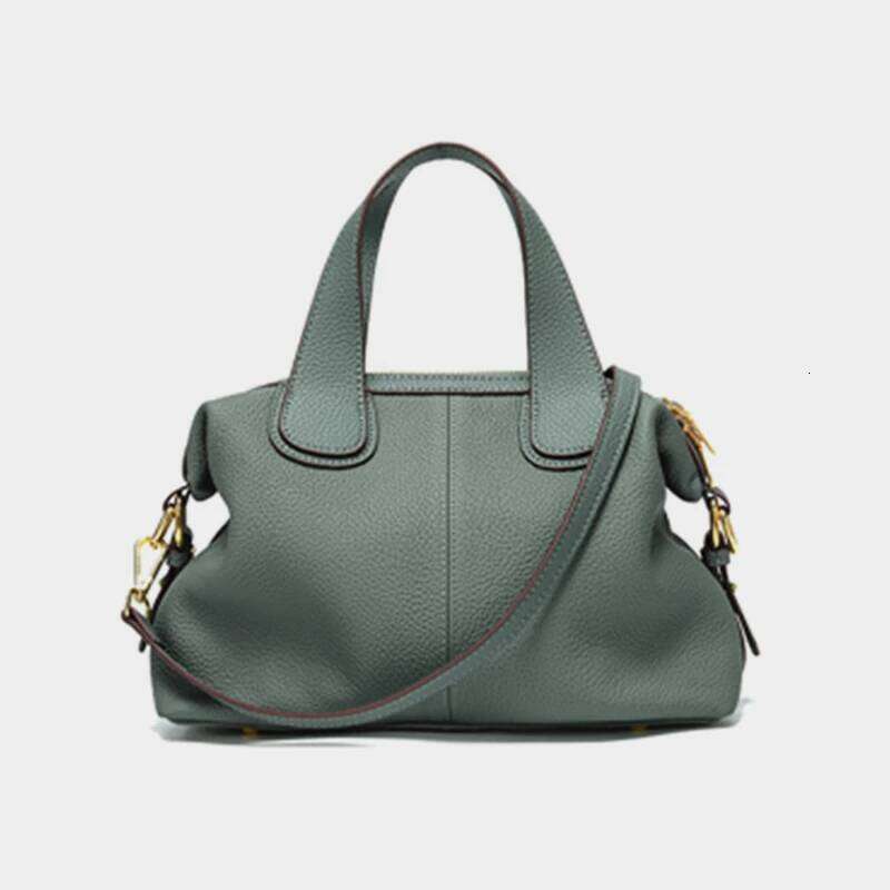 Hifashion 100% Cowhide Genuine Leather Handbags For Women 2025 Trend Designer Wide Strap Pillow Ladies Shoulder Crossbody Bags