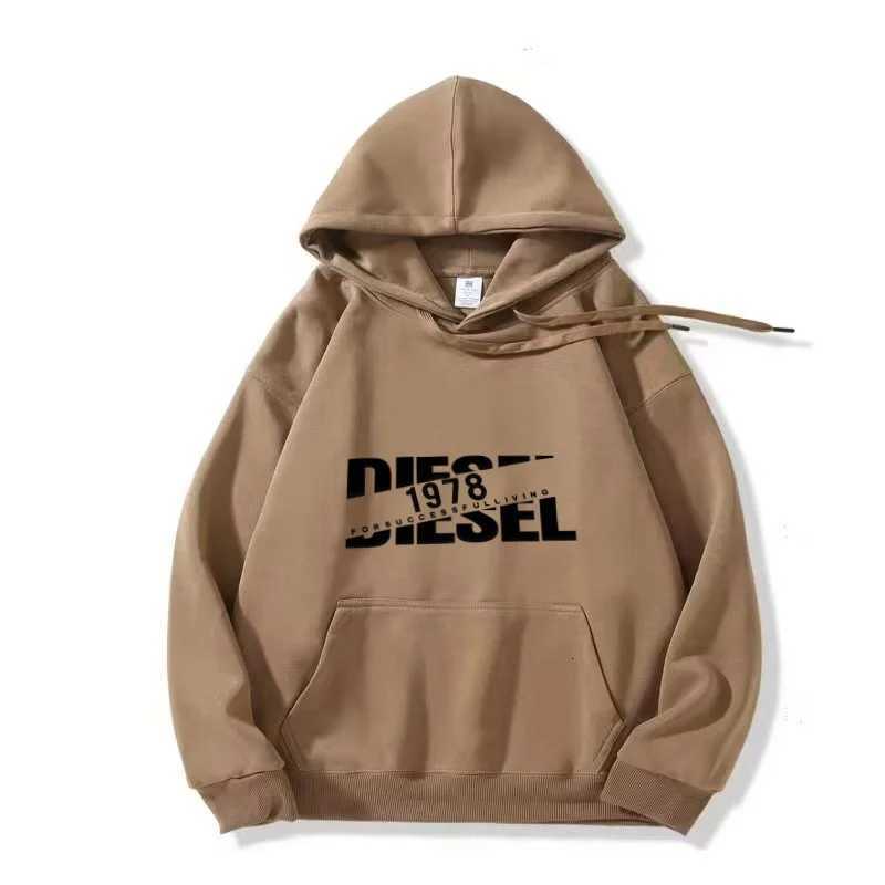 New autumn and winter fashion casual sports unisex hooded cotton hoodie trendy letter print W251027