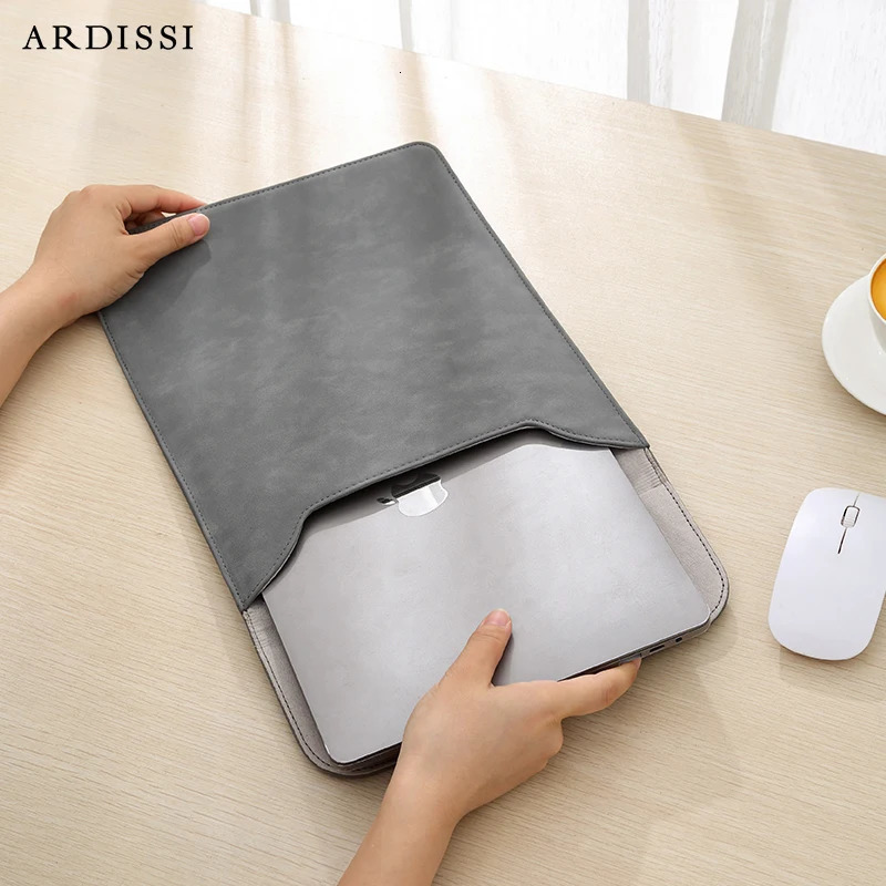Computer Sleeve Case for Mac Book iPad Air M1 M2 13 14 15 6 16 Pro 12 9 11 Inch Cover Bag Pouch Matte Vegan Leather 251027