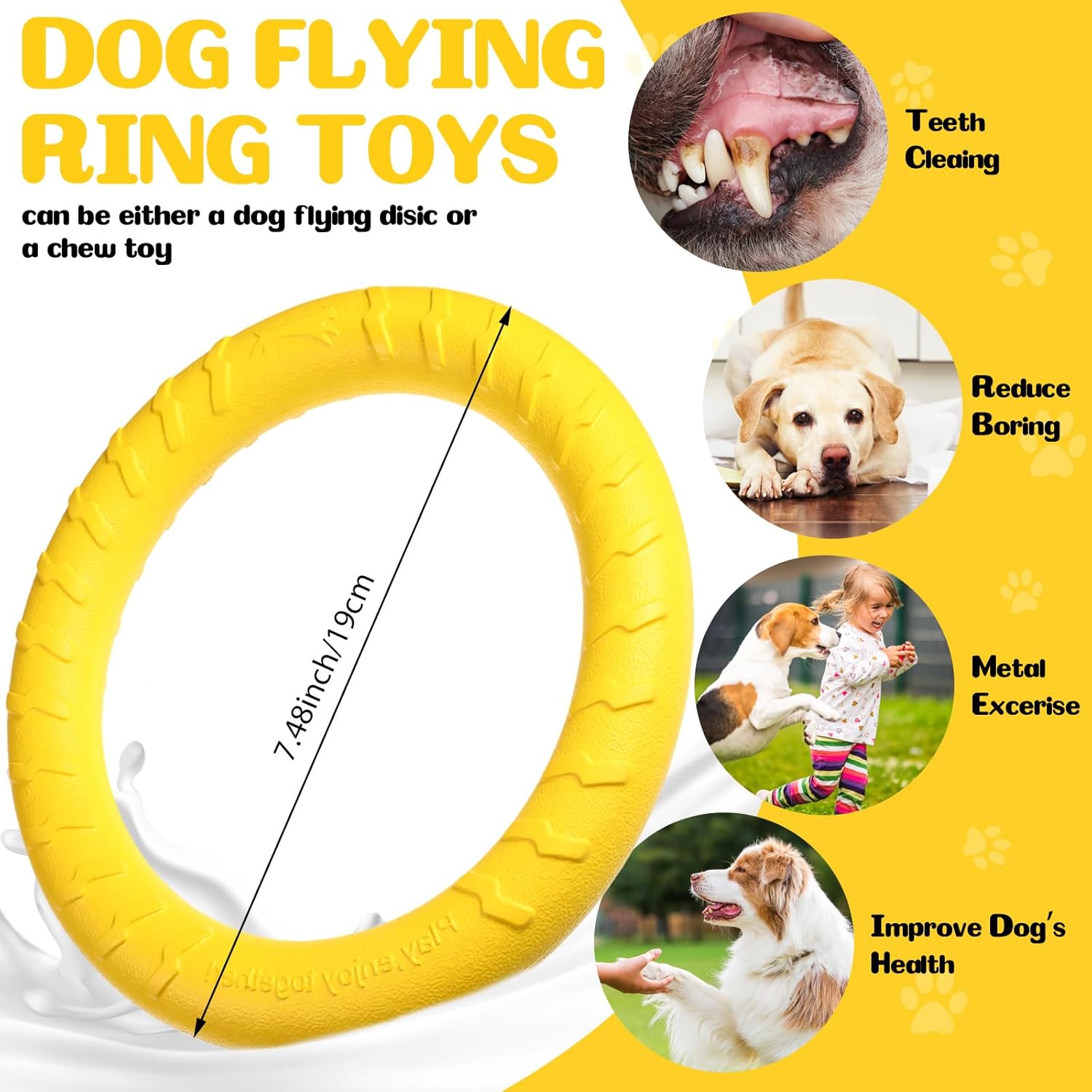 EVA pet toys, chew-resistant dog frisbee, dog toys, self-entertainment pet balls, pet supplies