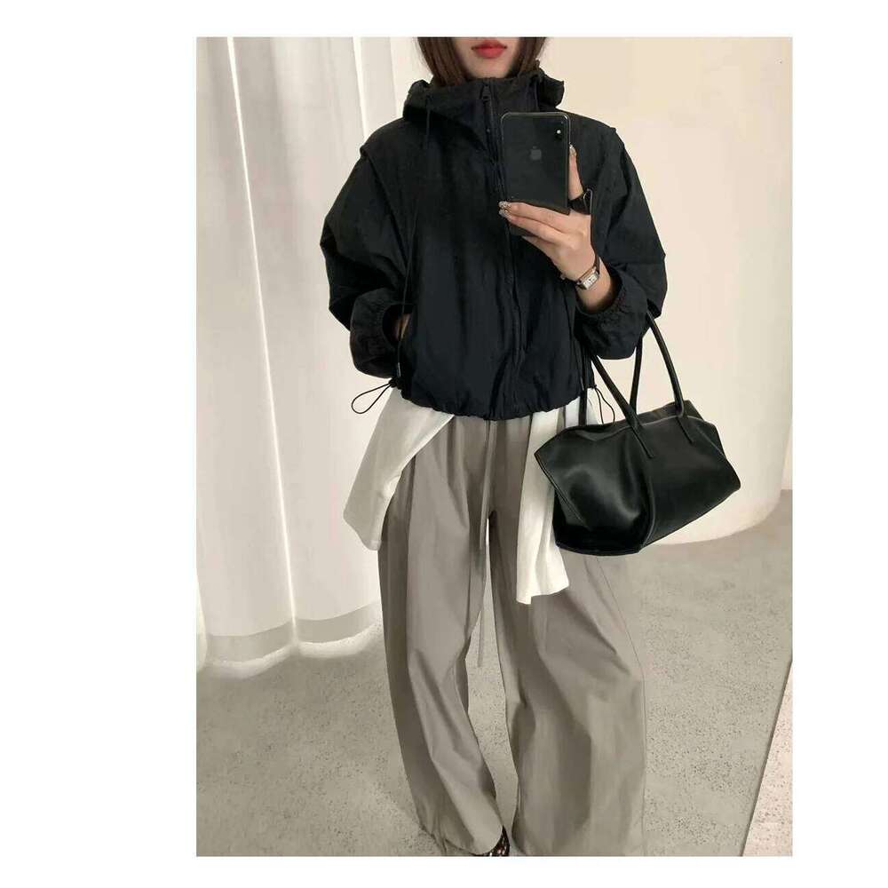 Euro Beige Black Color Large Capacity Trapeze Tote Full Grain Cowhide Leather Women Handbag Huge Commuter Tall Ladies