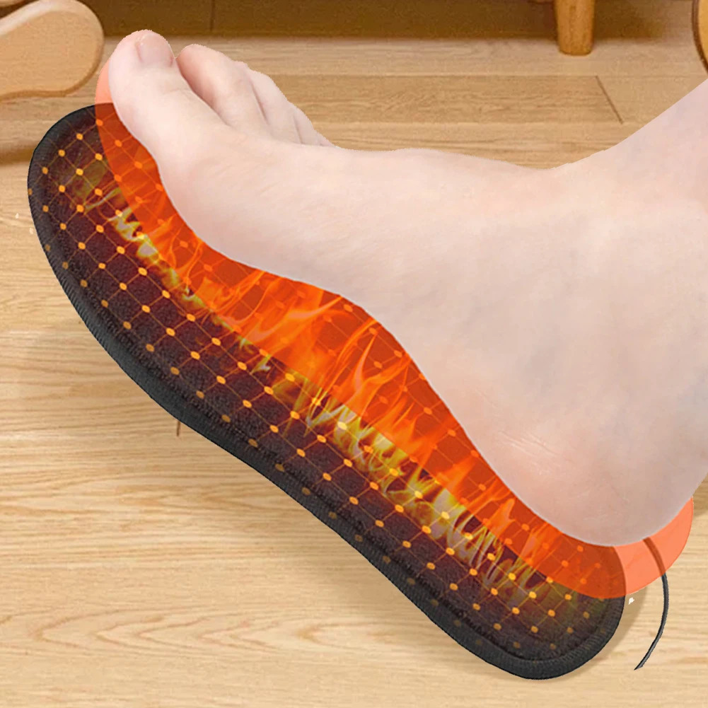 Electrically Heating Insoles Warm Thermal Insoles Foot Warmer Heating Shoe Pad for Women Men251020