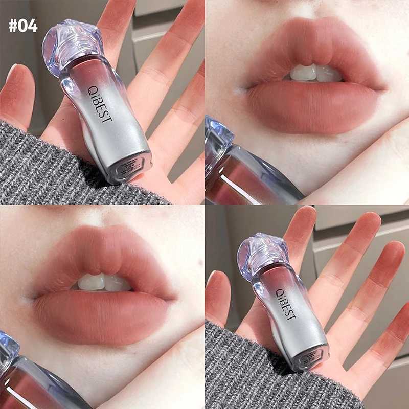 QIBEST Matte Velvet Liquid Lipstick Natural LongLasting Highly Pigmented Lip Mud Portable Finish Universal Lip Gloss Makeup W251027