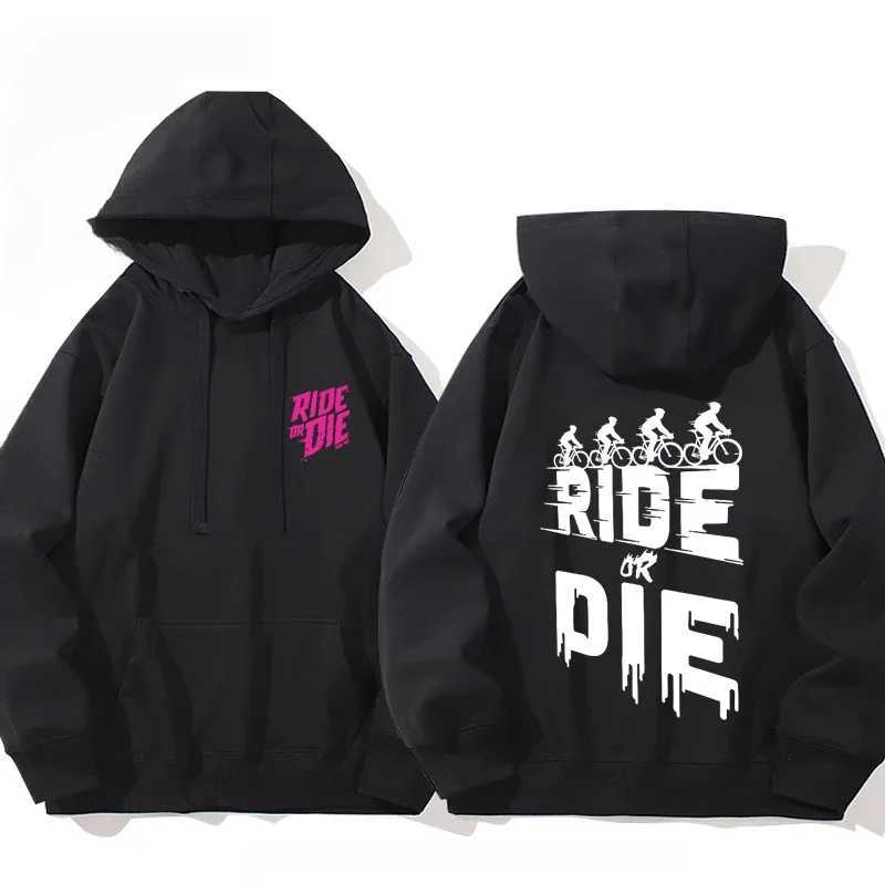 Muc Off Ride or Die sweatshirt print mens autumn and winter hooded sweatshirt mens and womens casual and stylish hooded top W251027