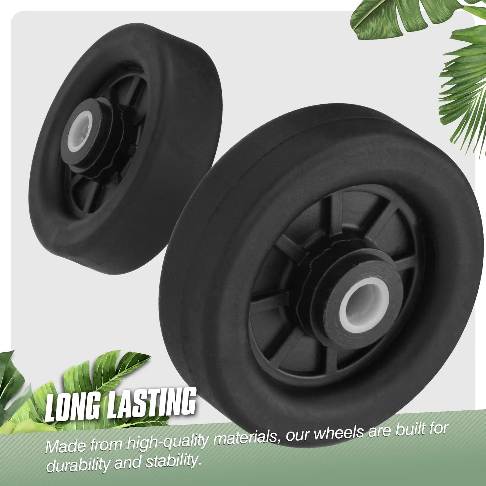 4Pcs Black Luggage Replacement Wheels Suitcase Repair Wheel Part wh Screw Mute Travel Trolley Case Replacement 5cm Axles Caster 251027