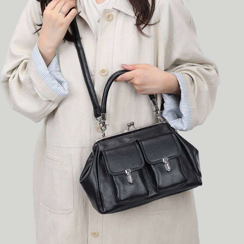Fashion Commuting Tote Women's Handbag Retro Leather Large Capacity Shoulder 2025 New Crossbody Bag