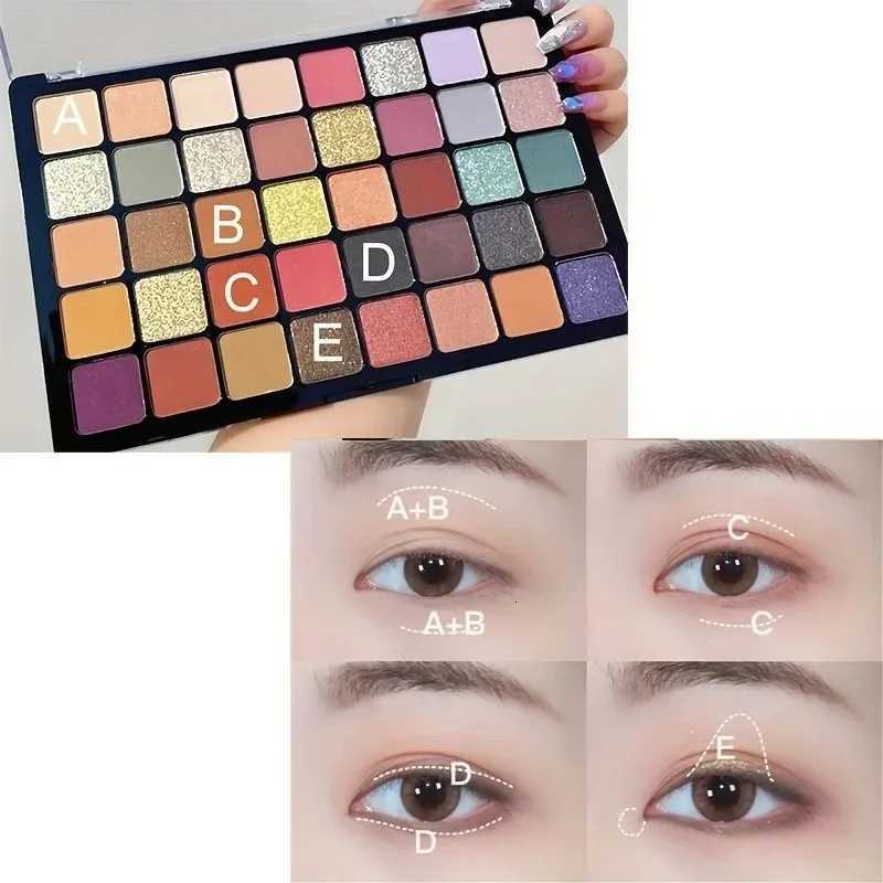 40 Color Eyeshadow Palette Utopia Queen Earth Tone Pearl Matte Glossy Glitter Pearlescent LongLasting Shimmer Shades MakeupXJ251027