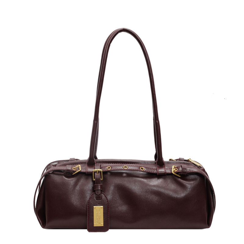 Free shipping designer bag Vintage Underarm Bag for Women Autumn and Winter New Niche Bowling Bag Large Capacity Single Shoulder Commuter Bag