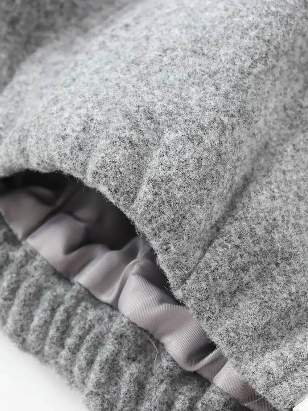 winter jacket women XNWMNZ Women's Fashion Autumn/Winter Soft Bomber Jacket Women Retro Round Neck Long Sleeve Elastic Hem Zipper Female Coat