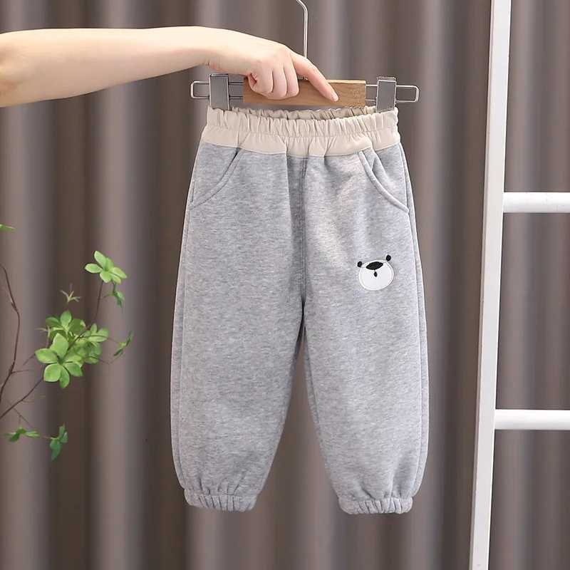 New Autumn Winter Baby Girls Clothes Kids Trousers Children Boys Thick Pants Fashion Toddler Cartoon Costume Infant SportswearT251027