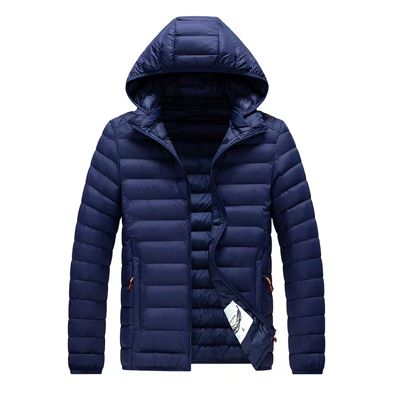 Cotton-padded men's 2025 winter coat slim lightweight cotton-padded jacket light plus size multicolor down cotton-padded jacket men's loose.