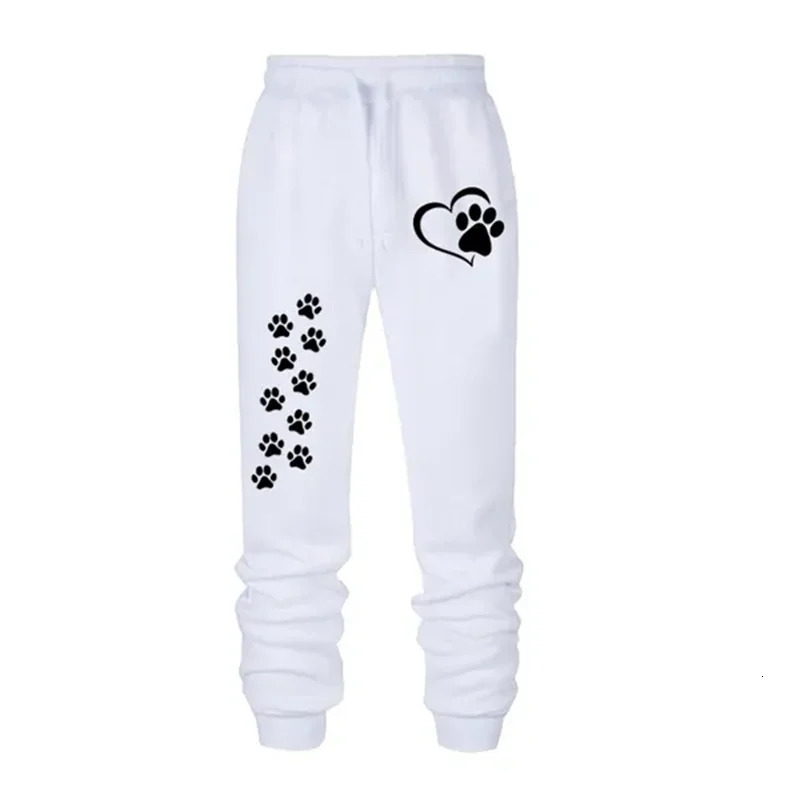 Womens Cats Paw Printed Sweatpants High Quality Fitness Pants Jogging Pants Outdoor Casual Jogging Pants 251027