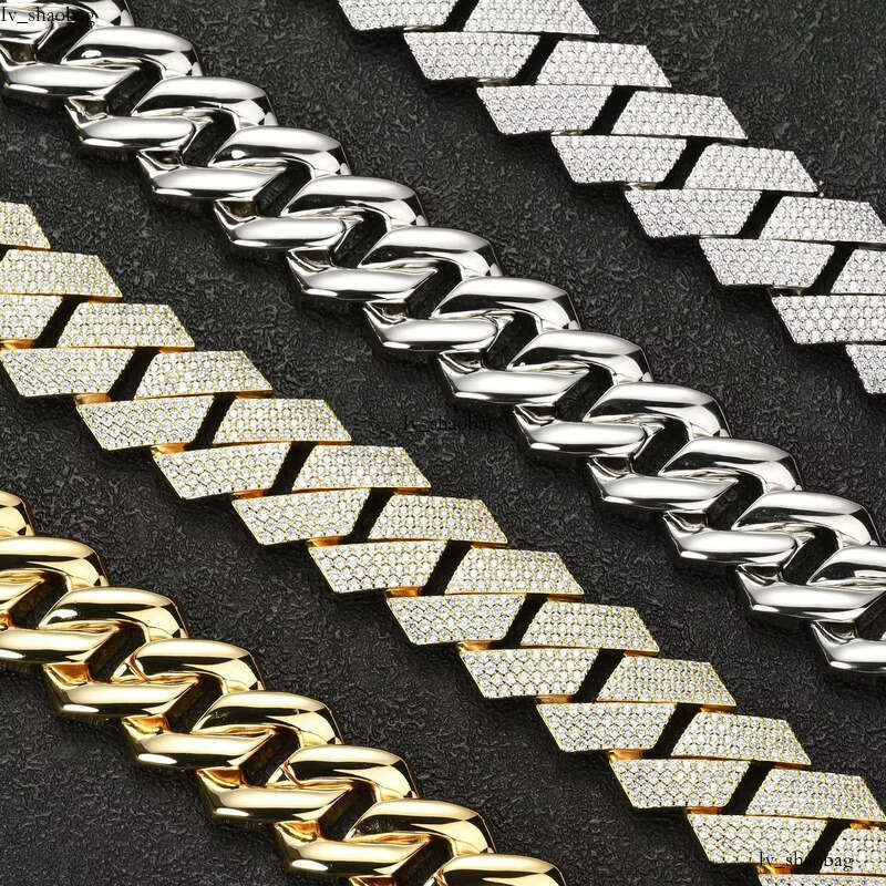 Plated Hip Hop Jewelry Necklace Cuba 14mm Wholesale Cuban Link Chain Gold Gift Hiphop Unisex Li Zircon Precious Metal Alloy aaa