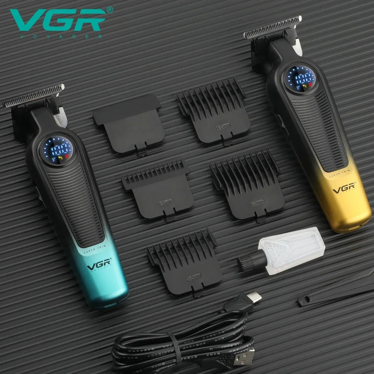 VGR V996 Cordless Electric Clipper Rechargeable Haircut Barber Professional Trimmer for Men Hair Cutting Machine 251022 C260312