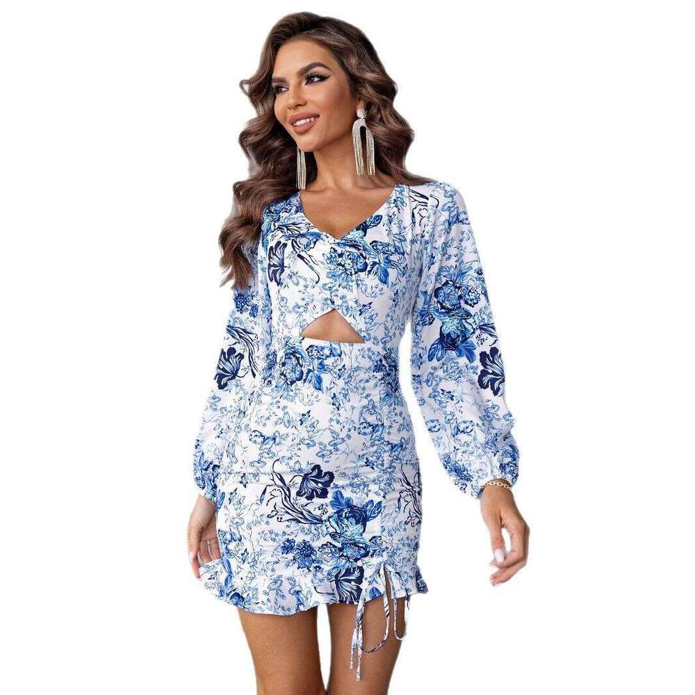 2025 Autumn Long Sleeve Fashionable Elegant Slim Sexy Bodycon Dress for Women