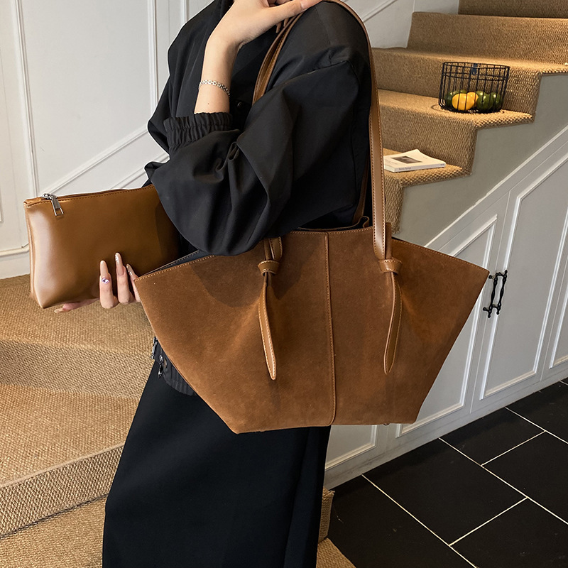 Free shipping designer bag Handbag Autumn Winter Melad Suede Minimalist Wing Bag Daily Commute Shoulder Bag