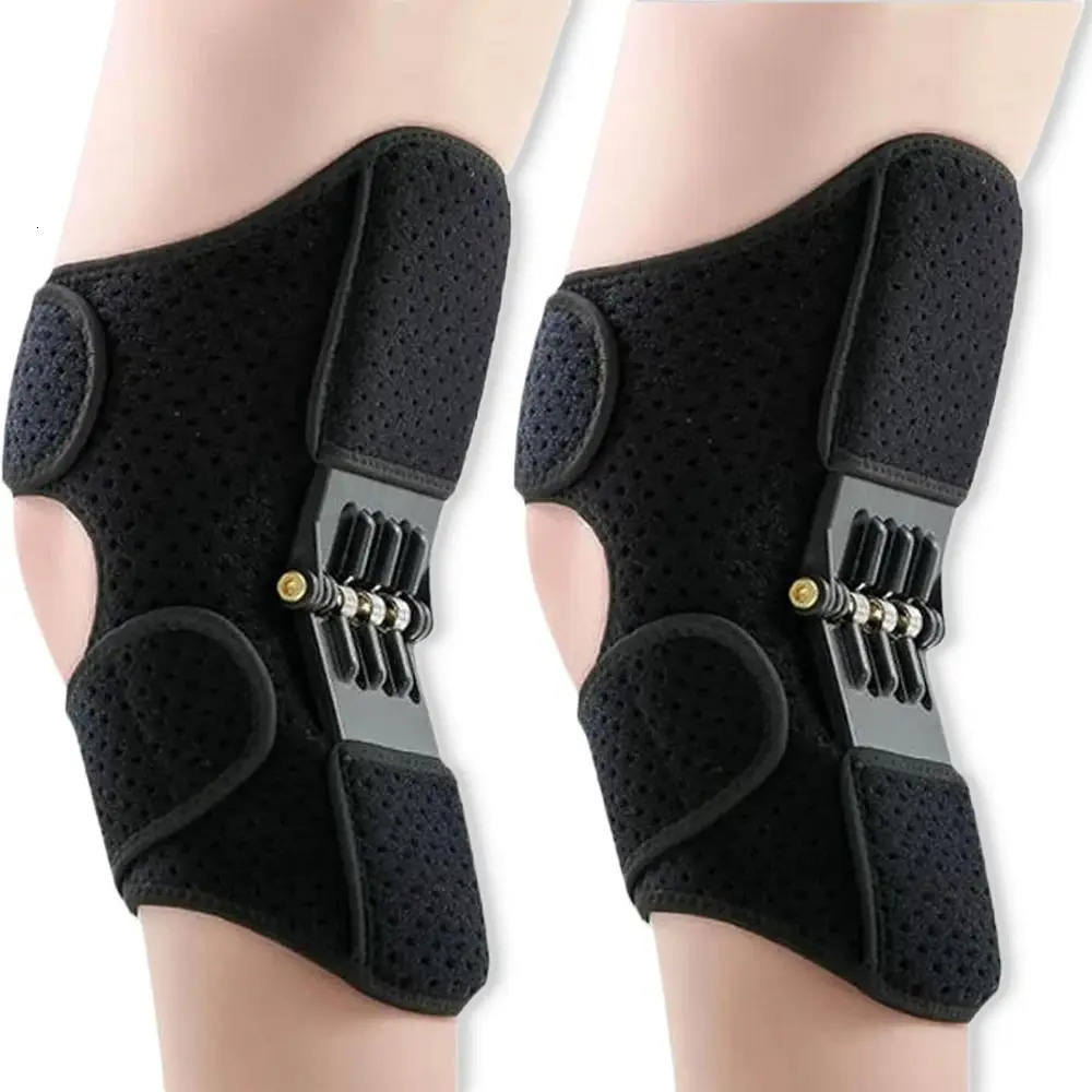 1Pair with Powerful Rebound Springs Knee Assistive Device NonSlip Adjustable Knee Booster Breathable Knee Protection Booster 251023