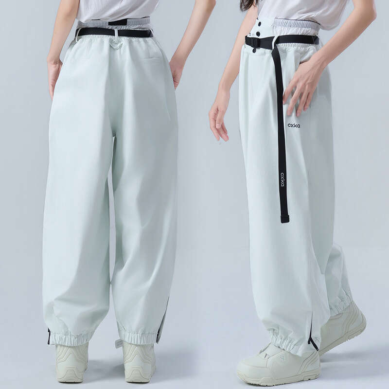 Ski Pants For Women And Men, Snowboard Waterproof Thickened Fully Glued Professional Snow Suit Set 3L Bottom Winter