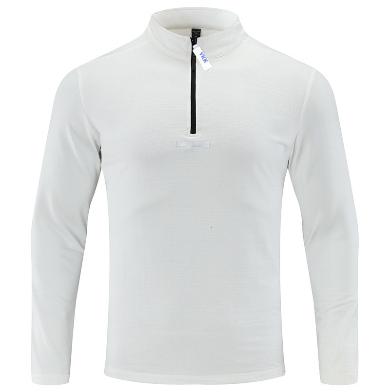 Quick-Drying Fashion Urban Thin Half-Zip Outdoor Long Sleeve T-Shirt Stretchy, Breathable, Sports Casual Half-Zip Top