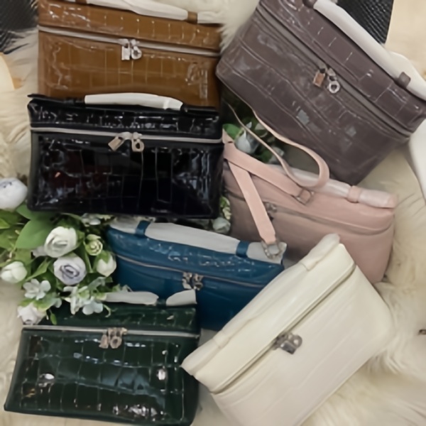 Designer bag luxury bag high-quality New Crocodile Pattern Lunch Box Bag Leather Shoulder Cross Shoulder Handbag Stone Pattern Makeup Bag