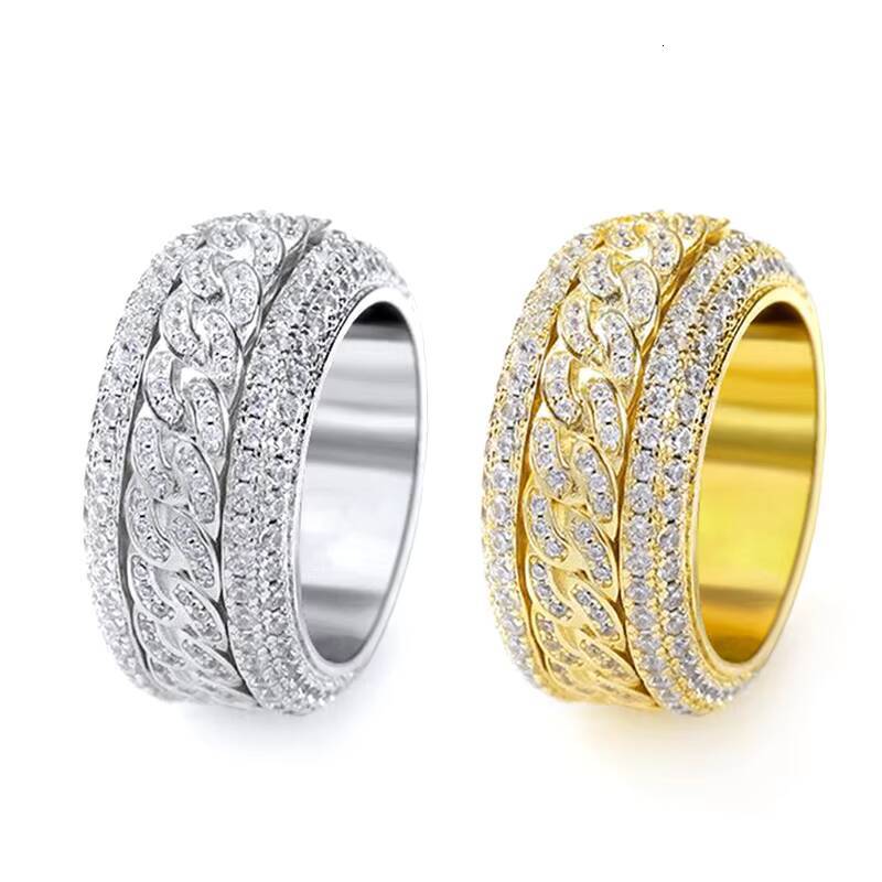 Jewellery Fashion Selling 925 Silver Ring Unisex Moissanite Wedding Engagement Moissanite Ring