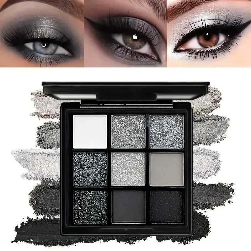 9color eyeshadow palette True dark soft Multilight shiny Easy to apply no fallout longlasting color payoffXJ251027