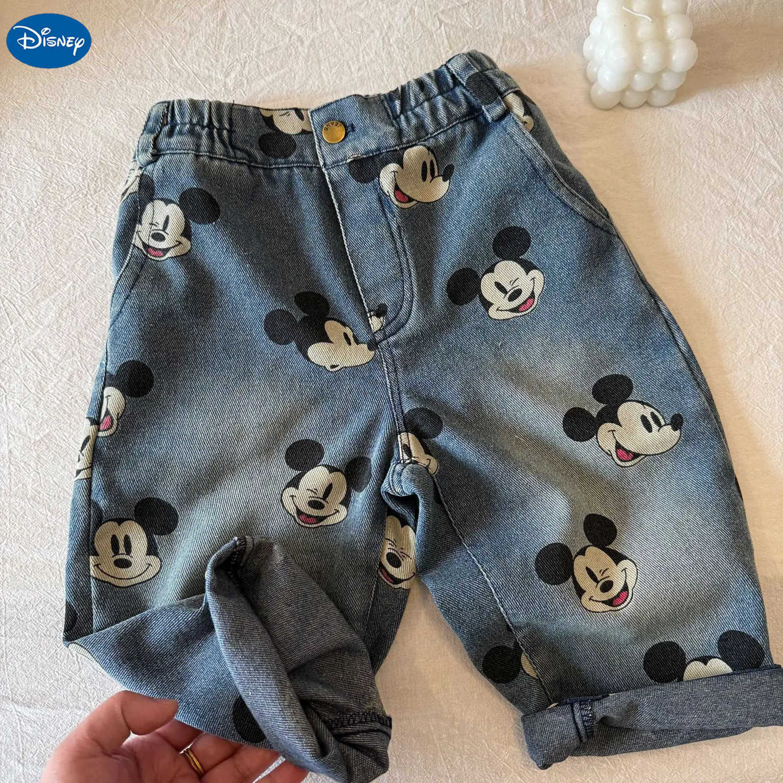 Disney cartoon Mickey Baby Boys Casual Pants Korean Style Autumn Trousers Fall Outfits kids boys pant H251027