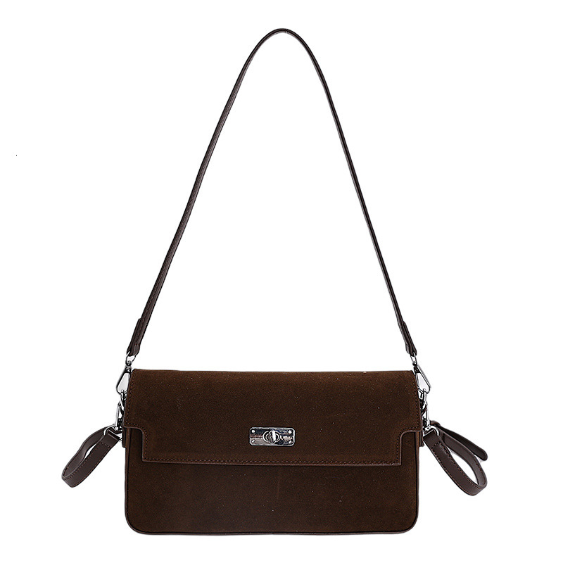 Free shipping designer bag Frosted Baguette Underarm Bag for Women Autumn New High-End Small Square Bag Single Shoulder Crossbody Bag