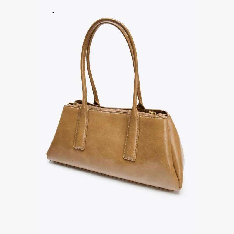 Women's Crackle-Effect CITY Bag, Ladies Design Tote Solid Color Handbags, Women's Leisure Outdoor Baguette