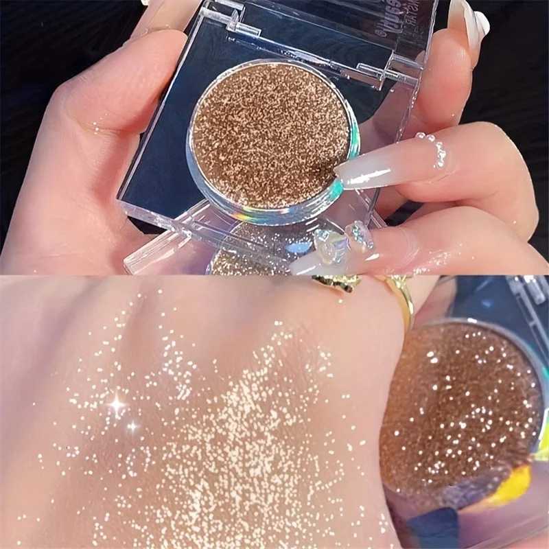 1 PC Monochrome Glitter Eyeshadow Shiny Eye Shadow Palette Highlighter Powder Shimmer Bright Earth Color Eye Makeup CosmeticsXJ251027