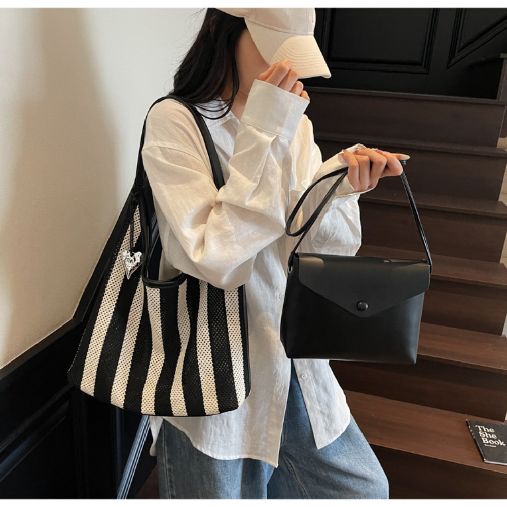 Fashion Vegetable Basket Bucket Style Woven Tote for Women - Durable Large Capacity Handbag with Adjustable Strap