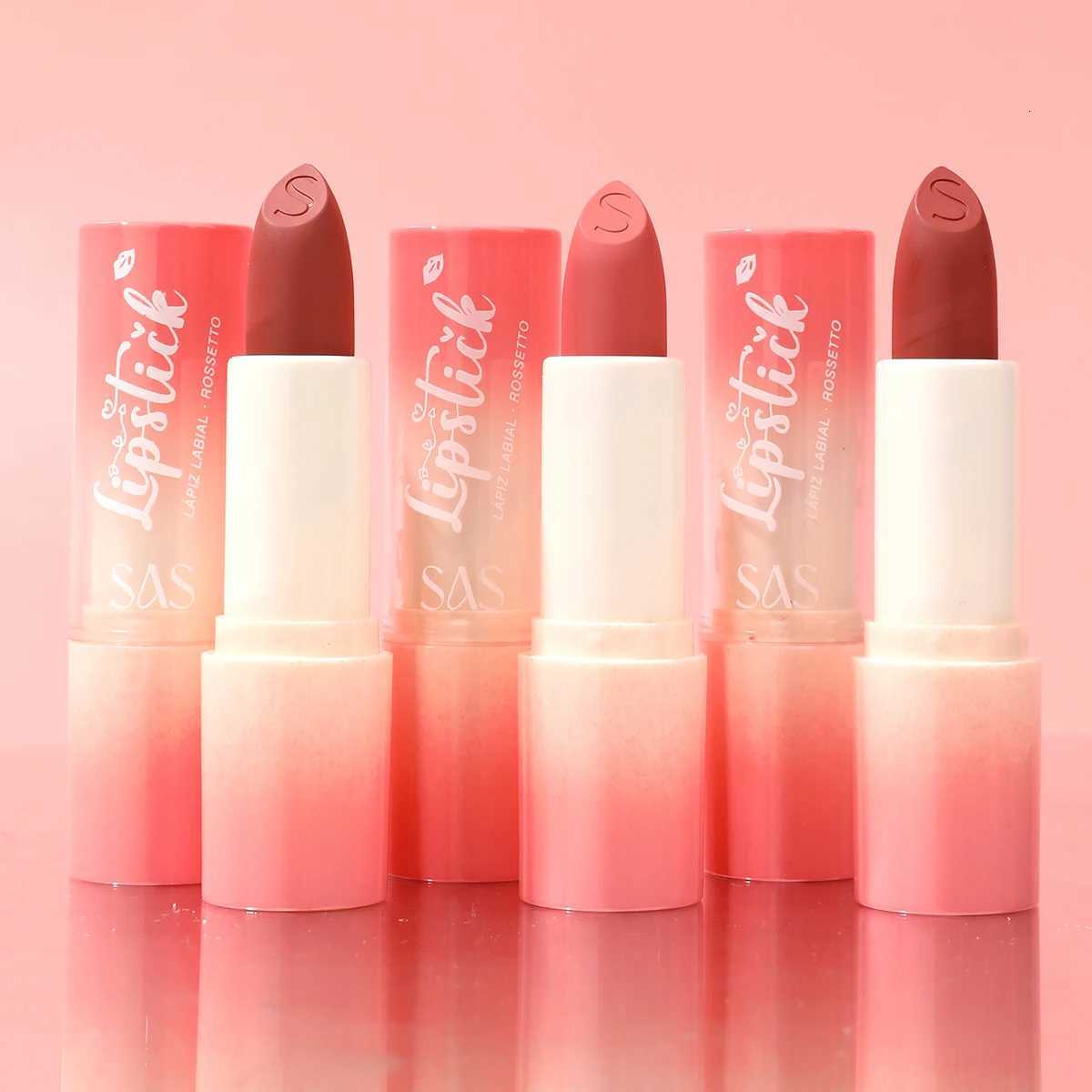 SAS 6color advanced matte velvet mist lipstick waterproof nonstaining vivid color silicone lipstick W251027