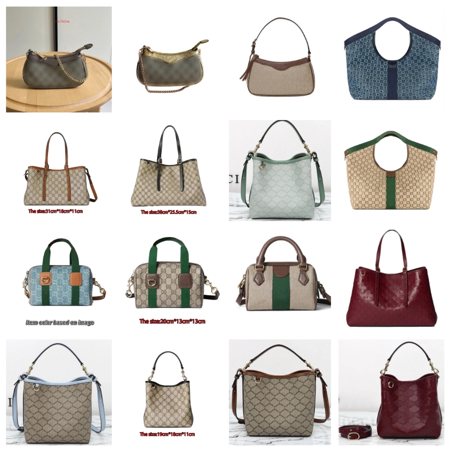 Tote bag High Quality Women Handbag Luxurys Canvas Leather Handbags Crossbody Totes Bags Lady Classic Shoulder Crossbody-Bag Collection 31573 33218 32113