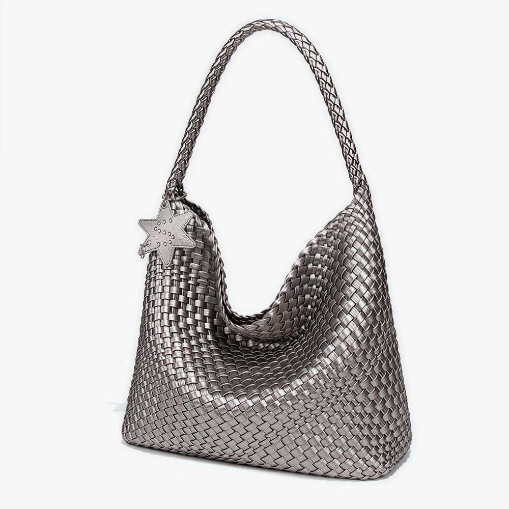Women's shoulder bag women's woven wallet woven bag vegetarian leather homeless handbag