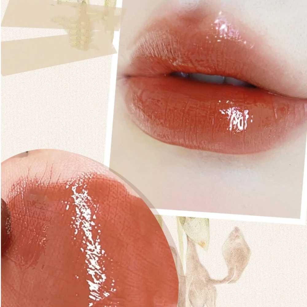 Mirror Light Lipstick Water Gloss Crystal Jelly Transparent Lip Gloss Moisturizing Lasting Solid Nude Lip Tint Korean Makeup W251027