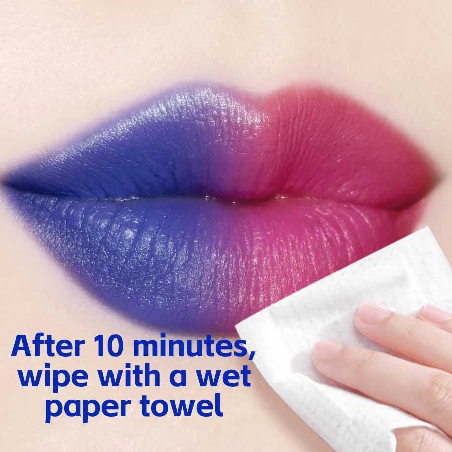 pc temperature color change rose lipstick waterproof female makeup sexy lip tint lip gloss cosmetics gifts profession lipstick W251027