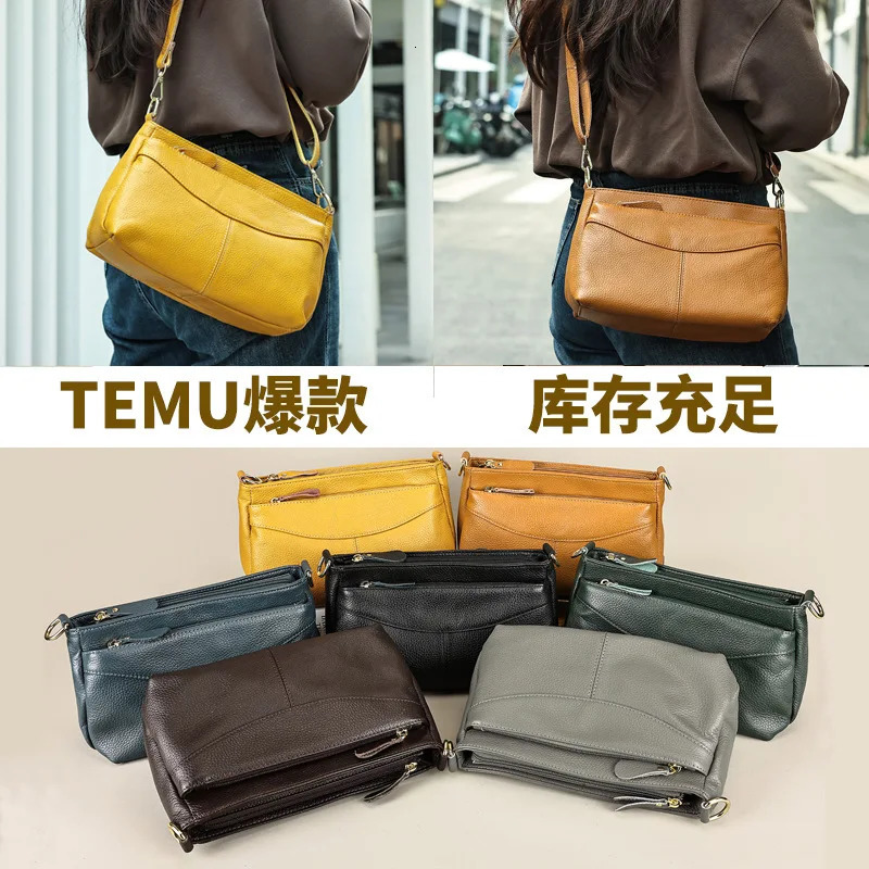 Genuine Leather Womens Bag High Quality Women Crossbody Bag Trendy er Cowhide Female Shoulder Bags 251027
