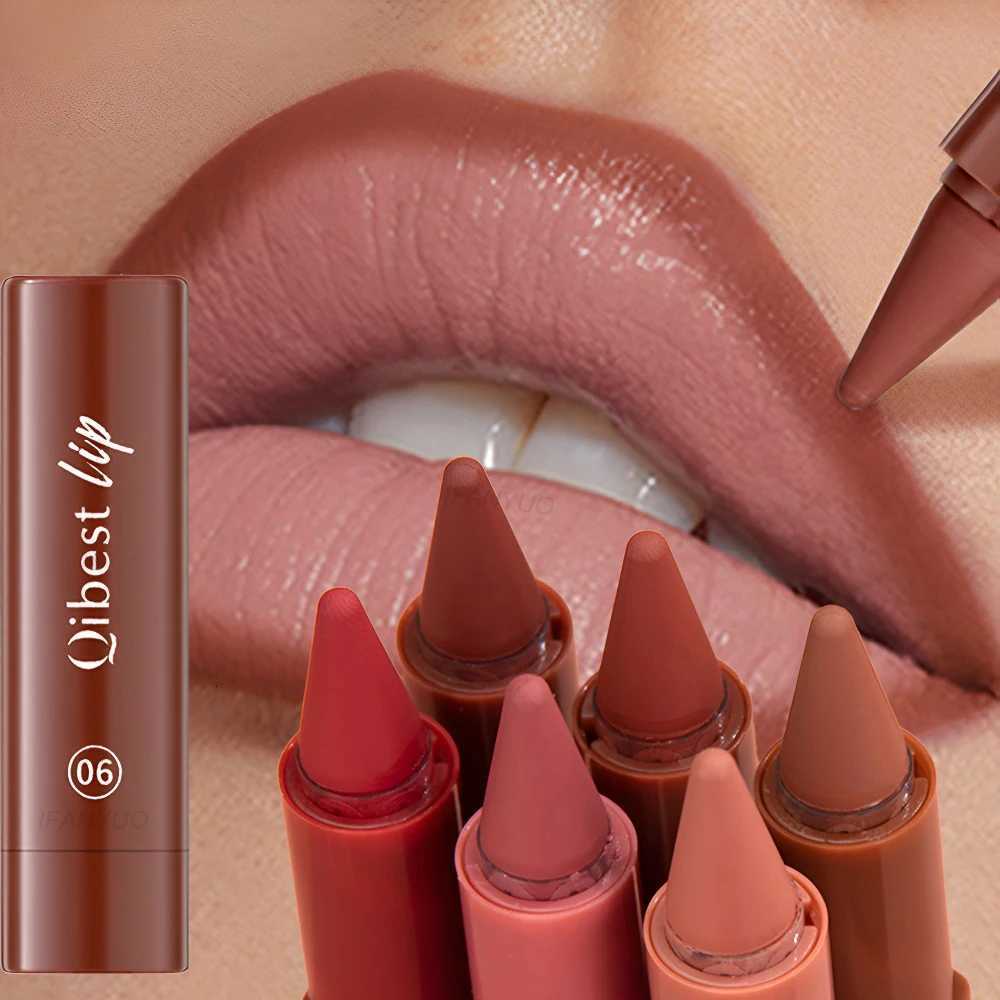 Twist Up Lip Liner Lipstick Pen Multipurpose Powder Blusher Velvet Matte Waterproof Lip Contour Non Stick Cup Lip Rouge Makeup W251027