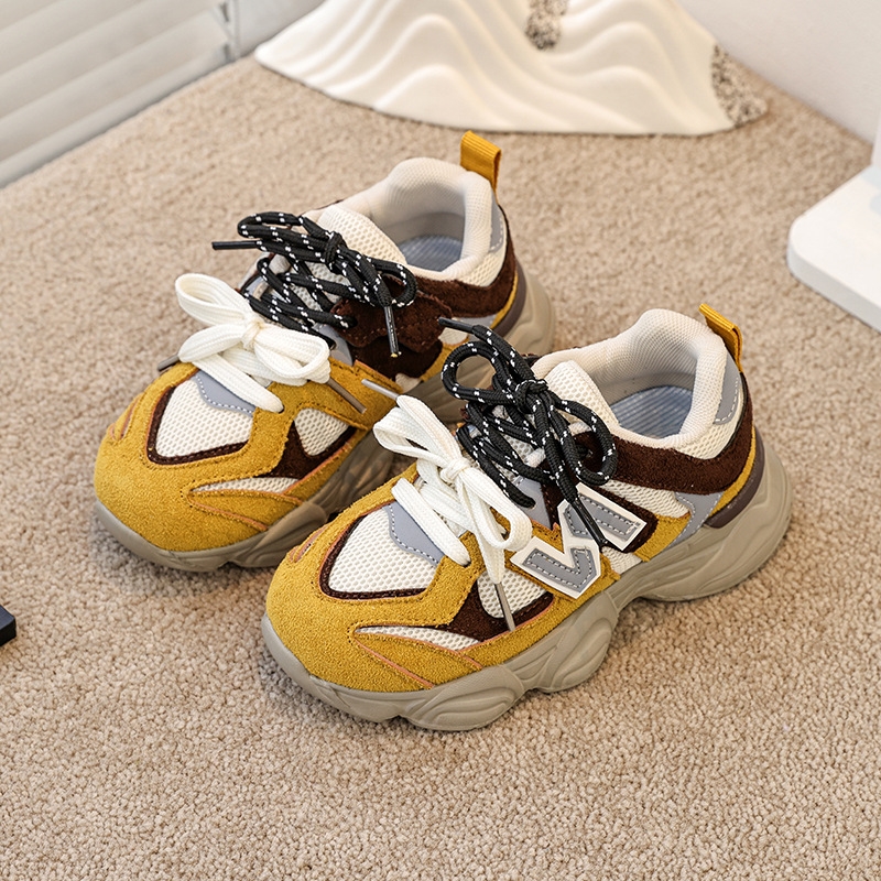 Designer Shoes Boys' Dad Shoes 2025 Autumn New Style Children's Shoes Wholesale Big Kids Running Shoes Breathable Children's Sports sho