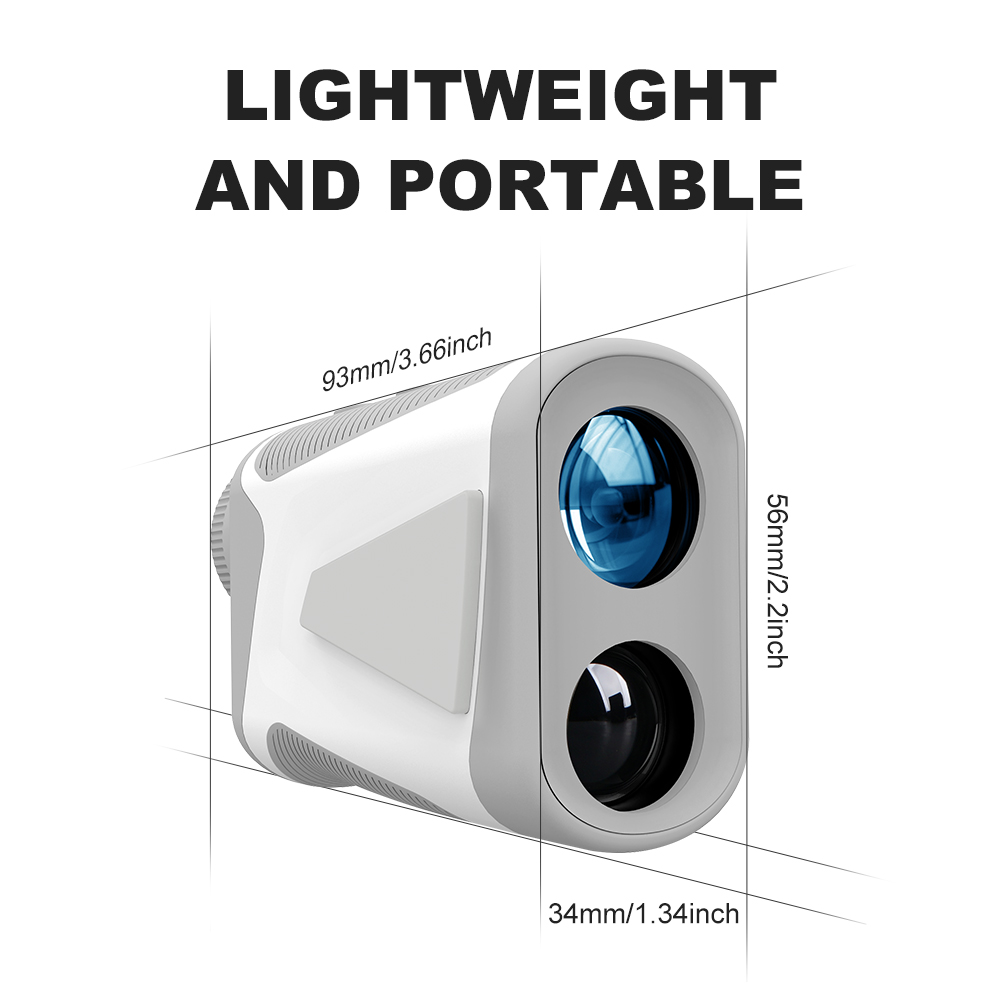 AquilaPro 1090Yards Mini Golf Rangefinder with Slope Compensation, 6X Magnification, Type-C Rechargeable Golf Range Finder with Flag Lock Vibration, M