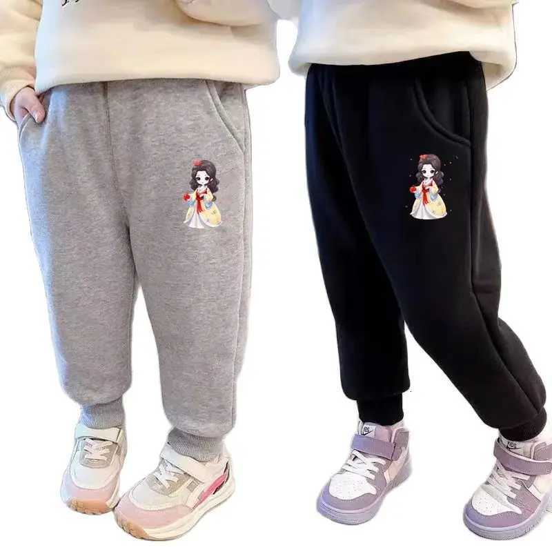 Children Cute Cat Print Sweatpants for Girls Casual Pant Kids Student Loose Sports Pants with Pockets Kids Trousers 314YT251027