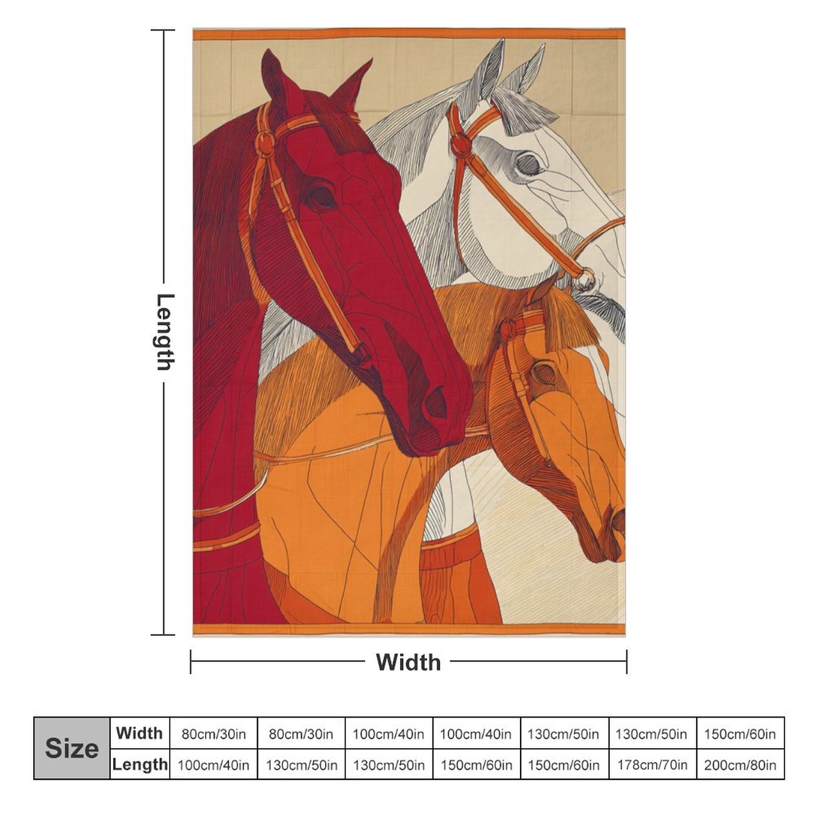 Custom H Designer Horse blanket blanket throw cashmere vibration blanket copert Home Travel Throw Summer Air Conditioner Beach home bedding blankets t